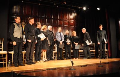 Scott Schafer, Jack Koenig, Gibson Frazier, Marianne Tatum, Jim Brochu, Patrick Page, Photo