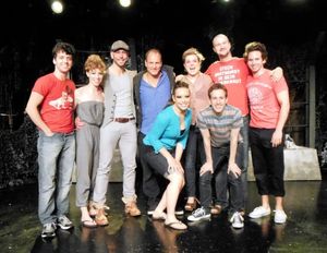 Woody Harrelson (center) with Director/Co-Writer Marshall Pailet (left) and the Entire Cast of TRIASSIC PARQ The Musical at the SoHo Playhouse
@ BroadwayWorld Woody Harrelson (center) with Director/Co-Writer Marshall Pailet (left) and the Entir Photo