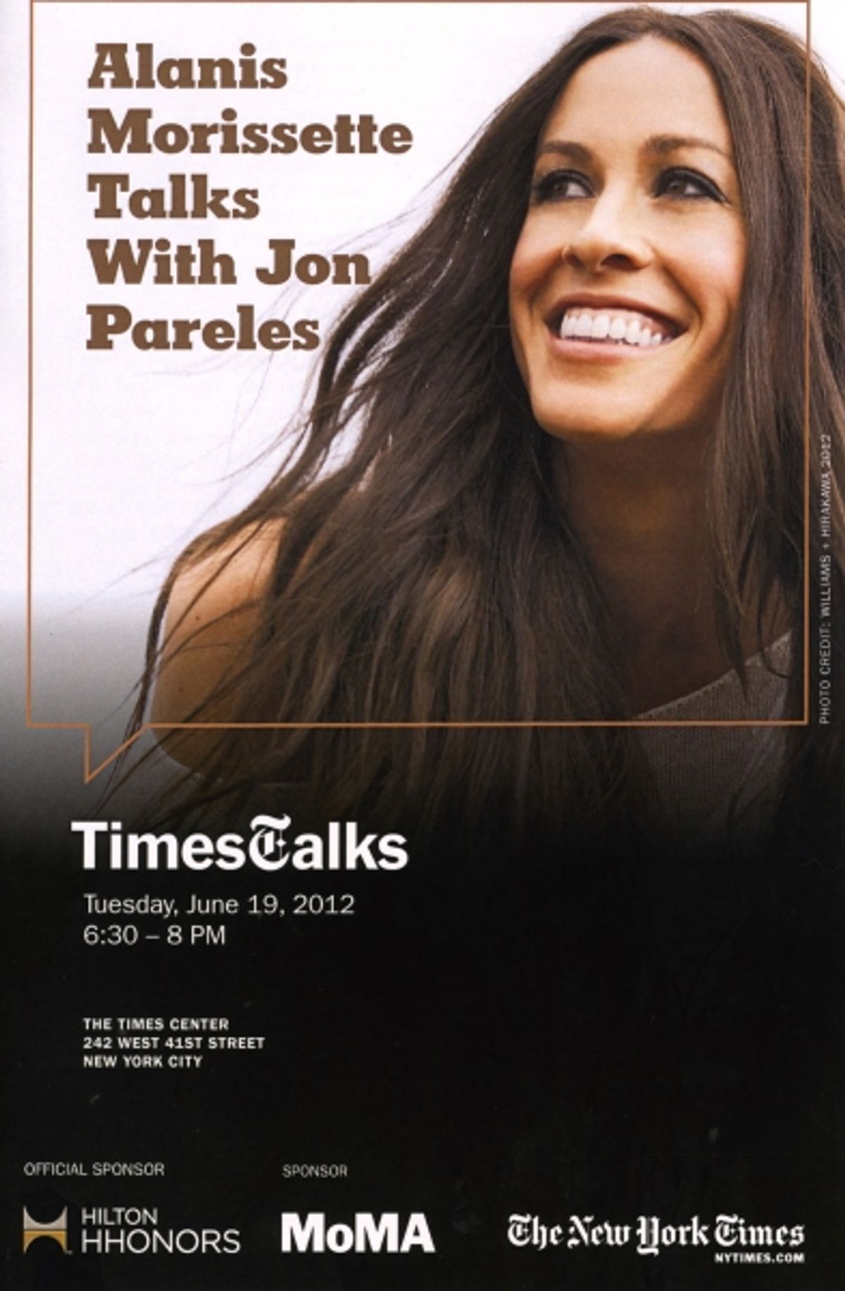TimesTalks with Alanis Morissette  at 