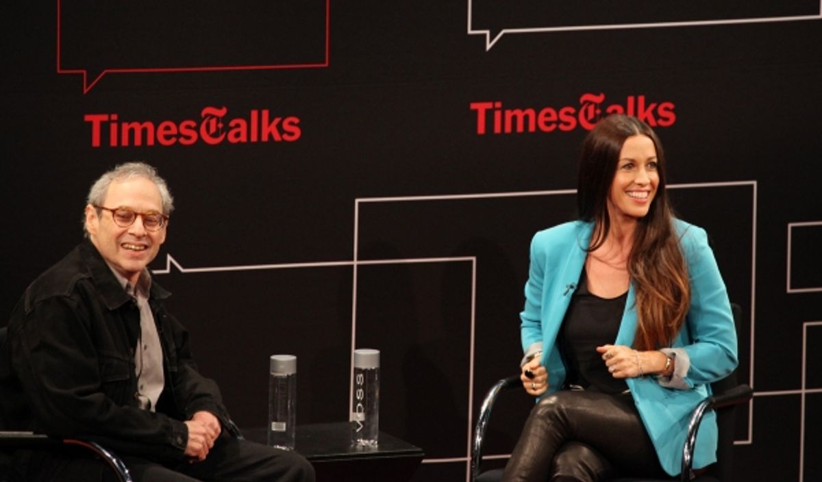  Jon Pareles  & Alanis Morissette at 