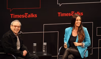  Jon Pareles  & Alanis Morissette Photo