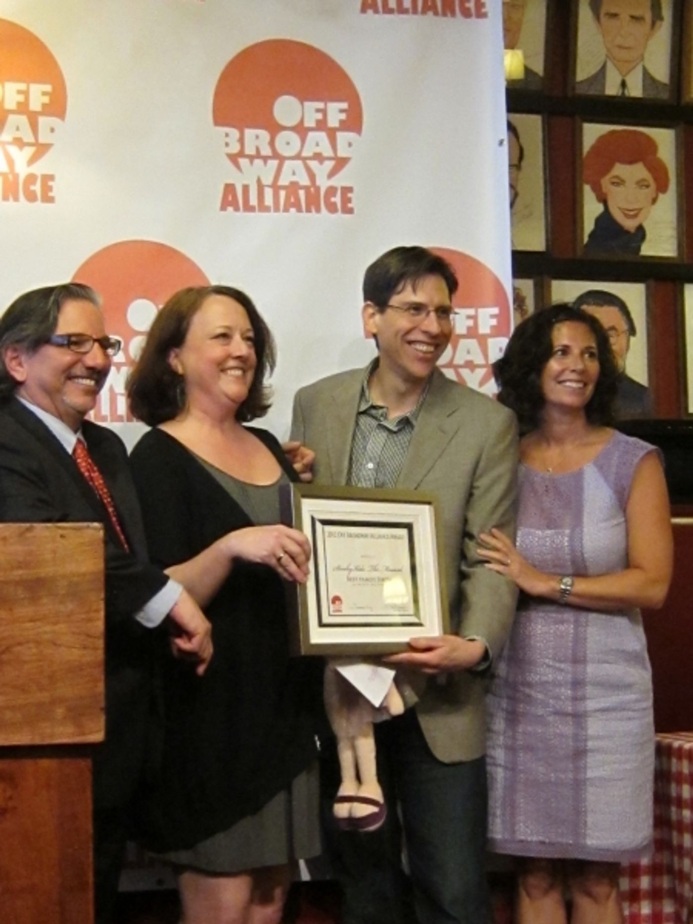 Photo Flash: Vital Theatre Company at the Off-Broadway Alliance Awards  Image