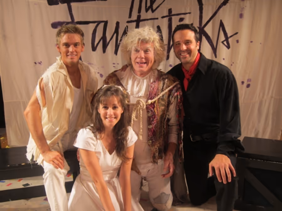 Photo Flash: Composer Harvey Schmidt Visits THE FANTASTICKS Image