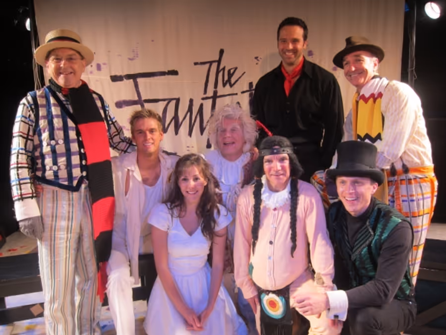 Photo Flash: Composer Harvey Schmidt Visits THE FANTASTICKS Image