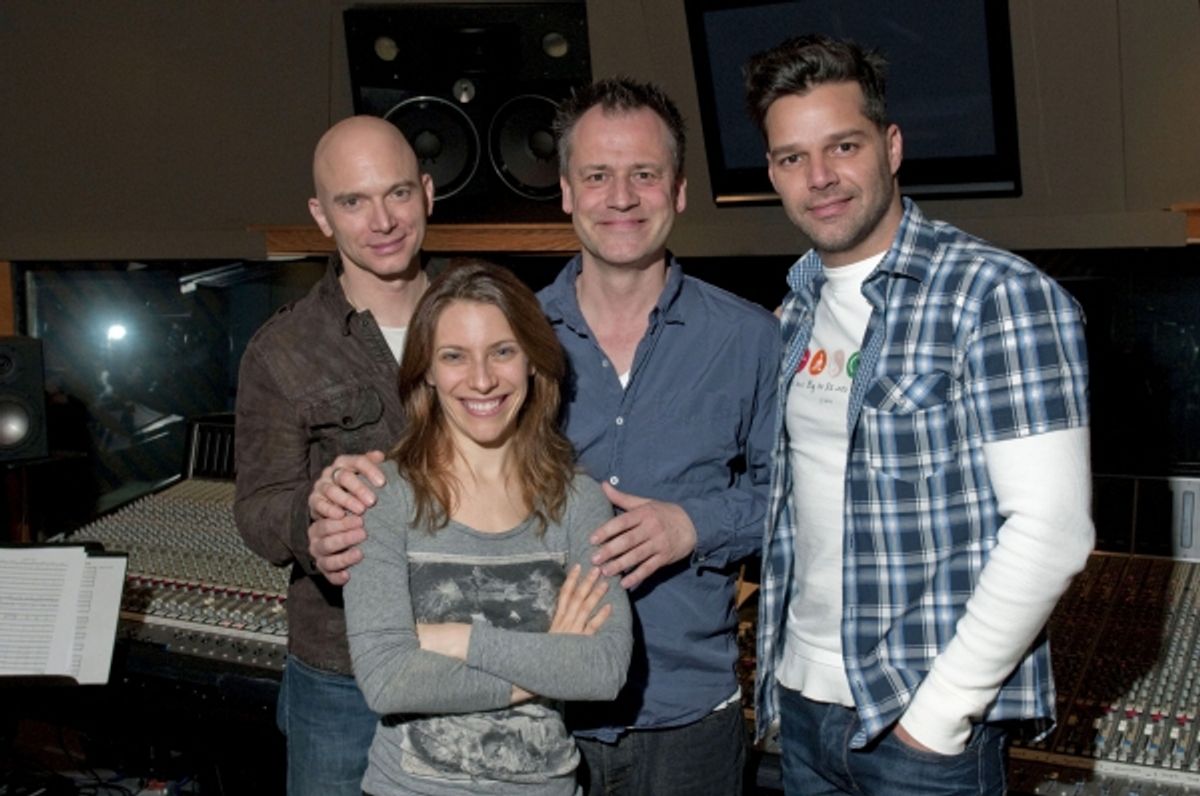 Michael Cerveris, Elena Roger, Michael Grandage and Ricky Martin at 