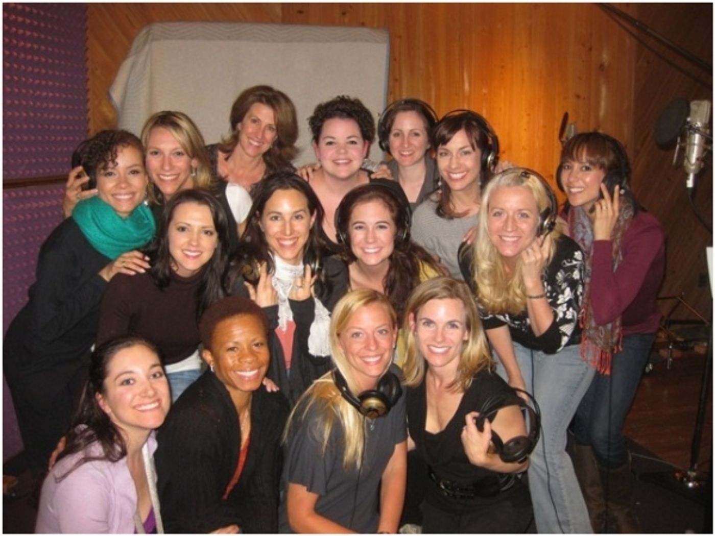 Photo Flash: Ricky Martin, Elena Roger, Michael Cerveris and the Cast of EVITA in the Recording Studio!  Image