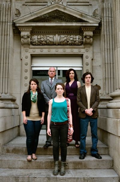 Background: Leah Holder, Thomas Gough, Kathryn Malek, Glyn Bowerman. Foreground: Cydn Photo