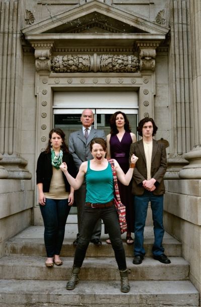 Background: Leah Holder, Thomas Gough, Kathryn Malek, Glyn Bowerman. Foreground: Cydn Photo