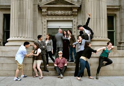 Daniel Kim, Heather Motut, John Chou, Chloe Payne, Michael McLeister (seated in foreg Photo