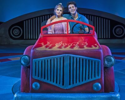 Tess Polacheck as Sandy and Dylan Schartz-Wallach as Danny Photo