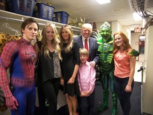 Reeve Carney, Donald Trump and Family, Patrick Page, and Rebecca Faulkenberry @ BroadwayWorld Reeve Carney, Donald Trump and Family, Patrick Page, and Rebecca Faulkenberry Photo