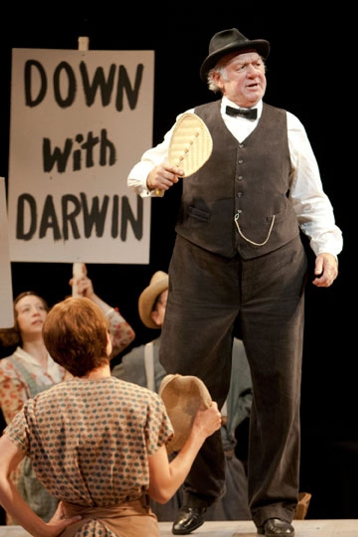 Adrian Sparks as Matthew Harrison Brady and the cast of The Old Globe's Shakespeare Festival production of Jerome Lawrence and Robert E. Lee's Inherit the Wind, directed by Adrian Noble, June 17 - Sept. 25, 2012. Photo by Henry DiRocco. at 
