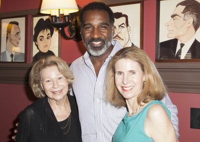 Norm Lewis with Spotlight Donars Sylvia Steiner and her daughter Ellen Steiner Dolgin Photo