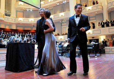 Barry Manilow, Lari White, Michael Feinstein Photo