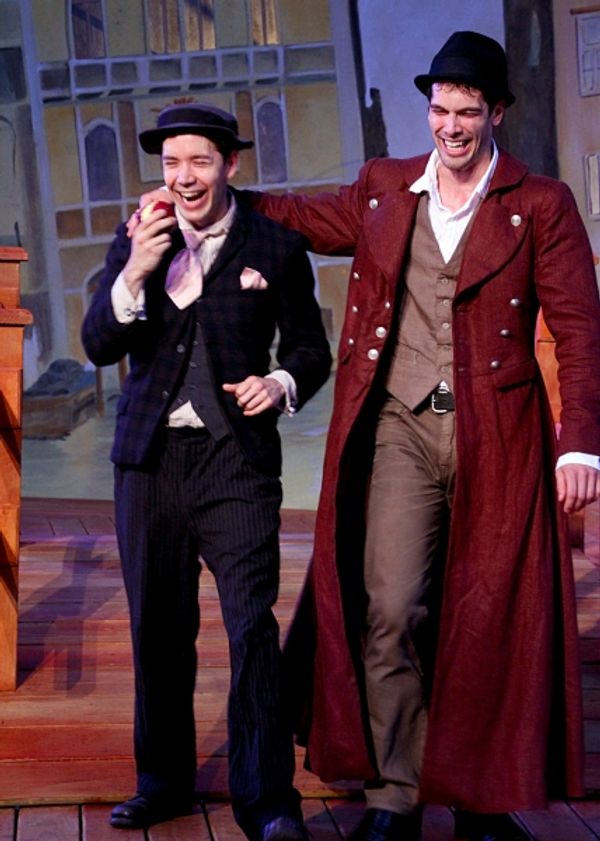 Jack Moran as Dromio of Syracuse and Matthew Simpson as Antipholes of Syracuse Photo