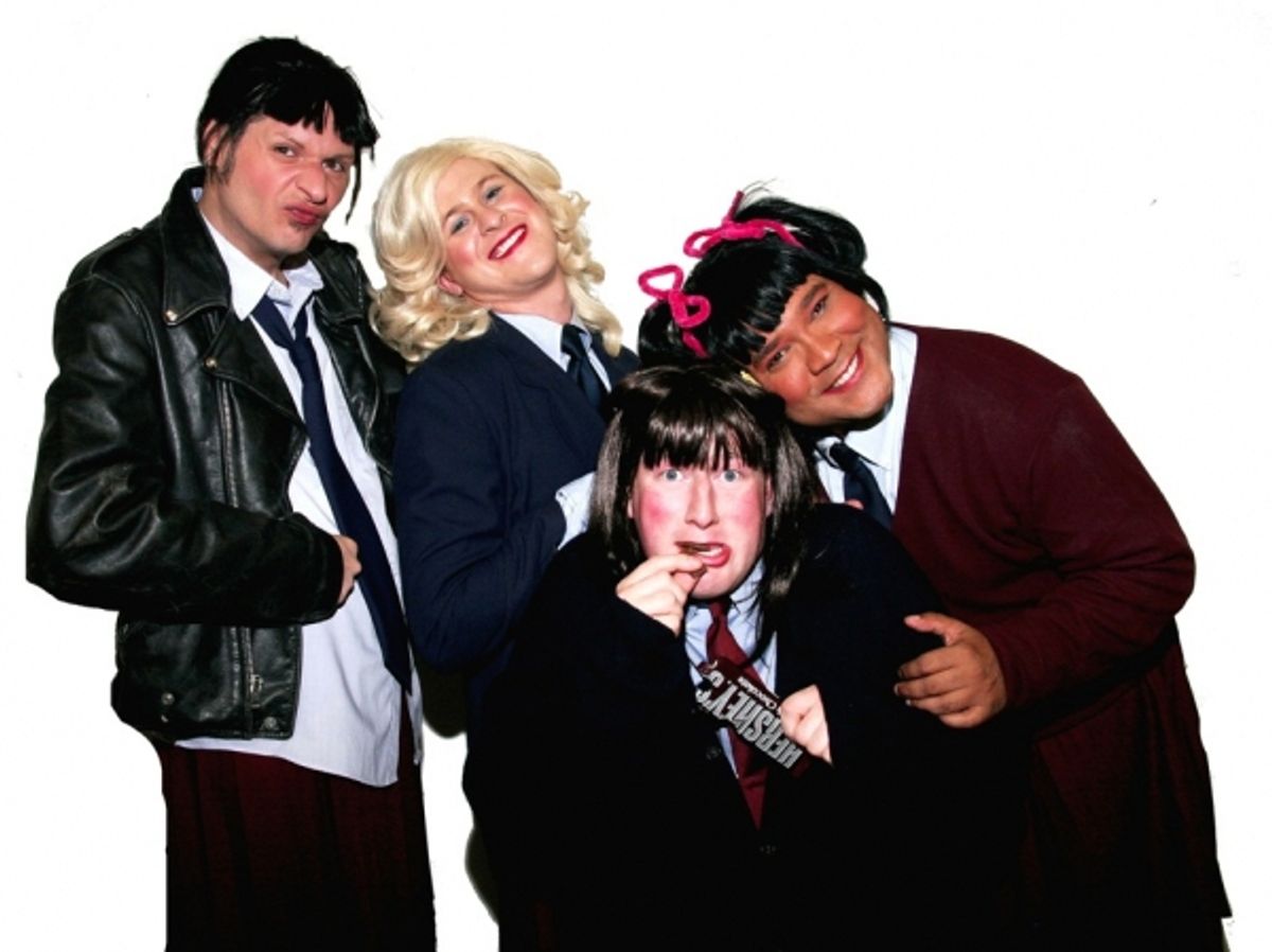Jo (Jamie Richards), Blair (Richard Payton), Natalie (Joe Plambeck), and Tootie (Jerry Haines) at 