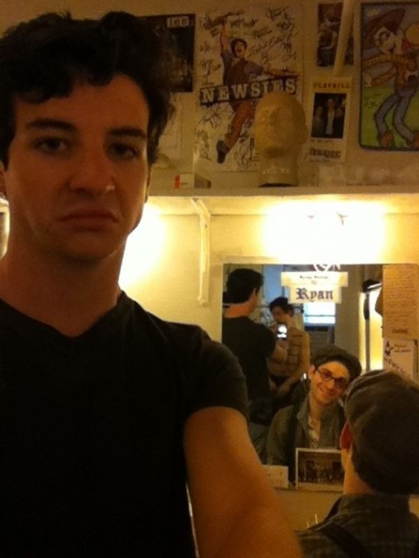 NEWSIES' Jack Scott ‏and Michael Fatica
 Photo