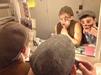 NEWSIES Andrew Keenan-Bolger and Ben Fankhauser ‏
 Photo