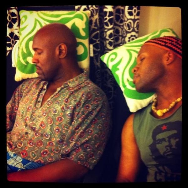 THE BOOK OF MORMON's Michael James Scott ‏and John Eric Parker
 Photo