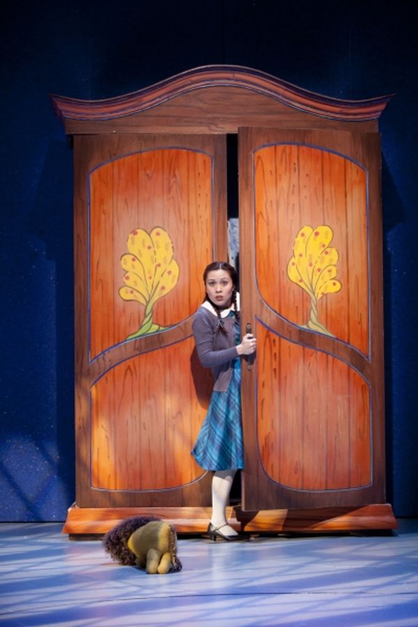 Lucy (Justine Moral) exits the wardrobe. Photo