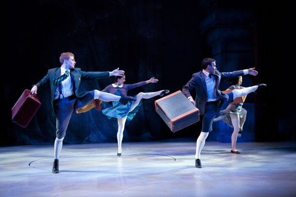 The siblings are leaving to escape the war.  L to R: Peter (Sam Lariviere), Lucy (Fra Photo