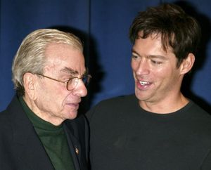 Harry Connick Jr. and Richard Adler attending a candid photo op with the cast of the  Photo