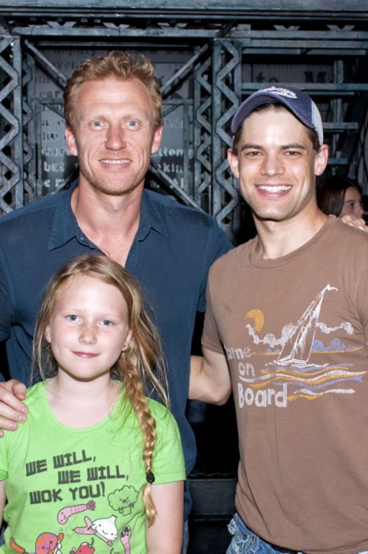 Kevin McKidd, Iona McKidd, Jeremy Jordan at 