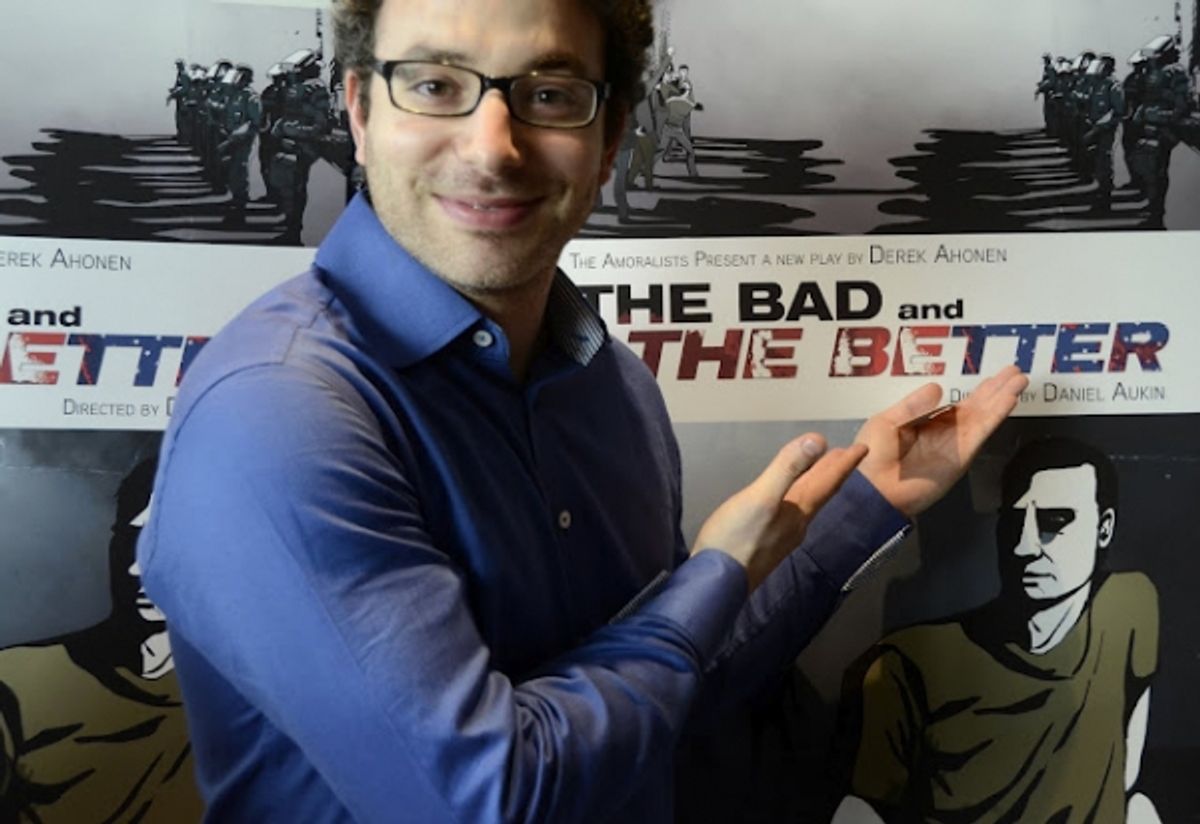 Josh Konigsberg at Opening Night at The Amoralists' THE BAD AND THE BETTER!