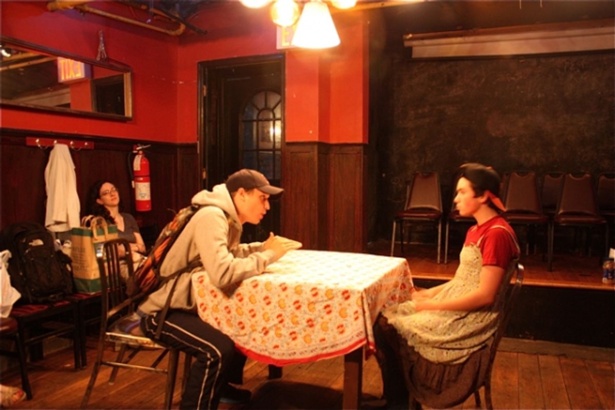 Julie Kline, Seth Numrich, and Noah Galvin at 