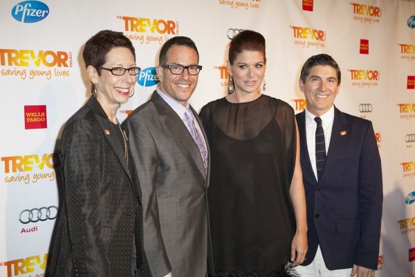 Abbe Land, Michael Mayer, Debra Messing and James Lecesne Photo