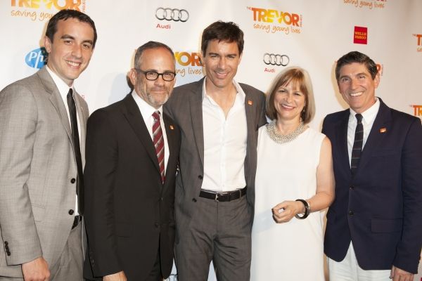 Keola Whittaker, Bill Veloric, Eric McCormack, Peggy Rajski and James Lecesne Photo