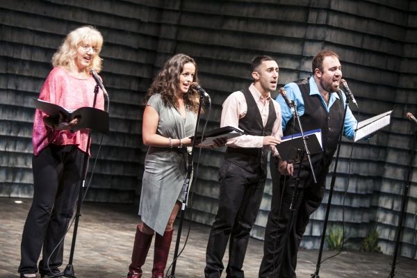 Mary Lahti, Theresa Fowler, Aaron J. Libby and Angelo Rios Photo