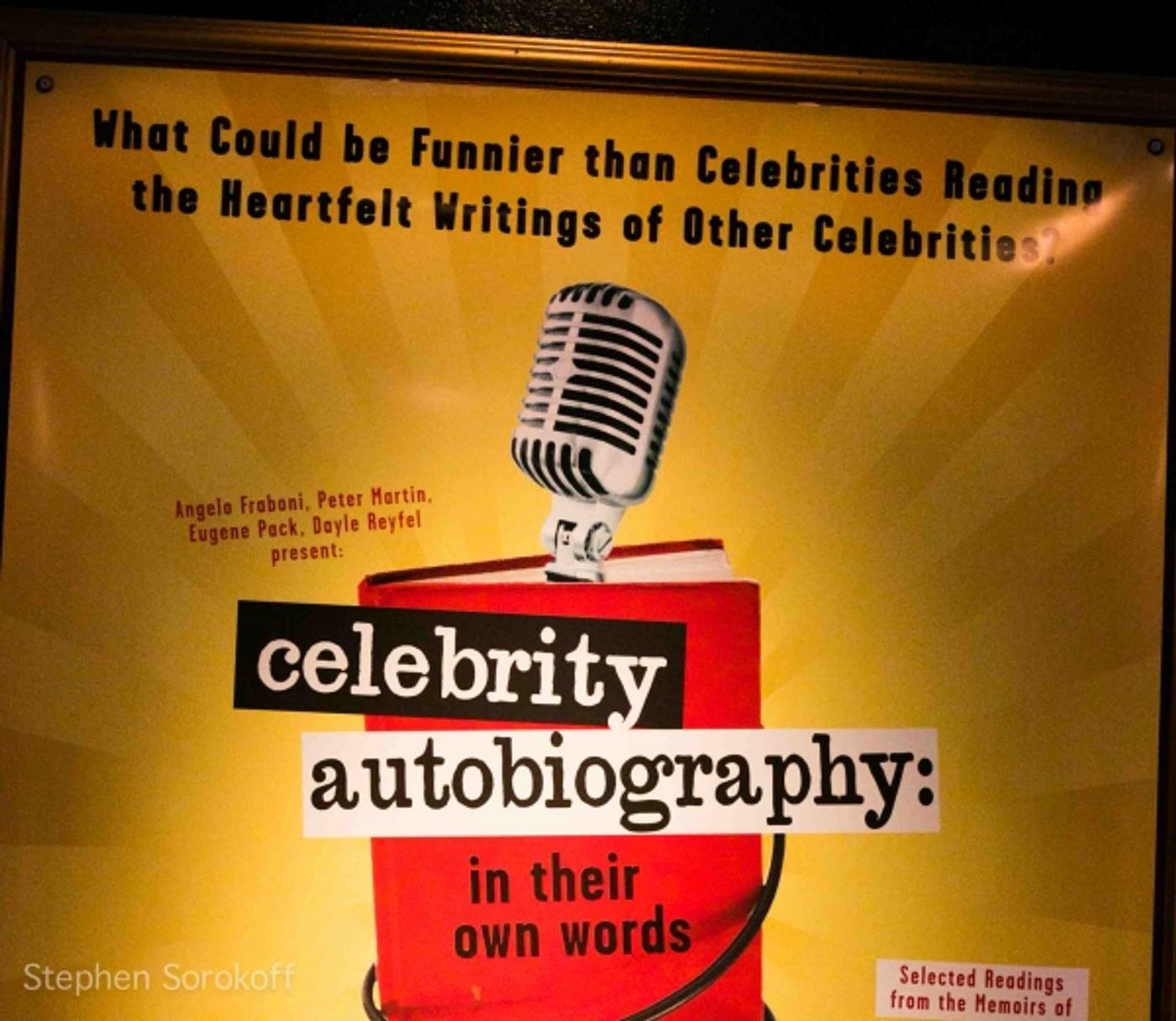 Photo Coverage: Tony Danza & More Bring the Laughs in CELEBRITY AUTOBIOGRAPHY Photo Coverage: Tony Danza & More Bring the Laughs in CELEBRITY AUTOBIOGRAPHY Image