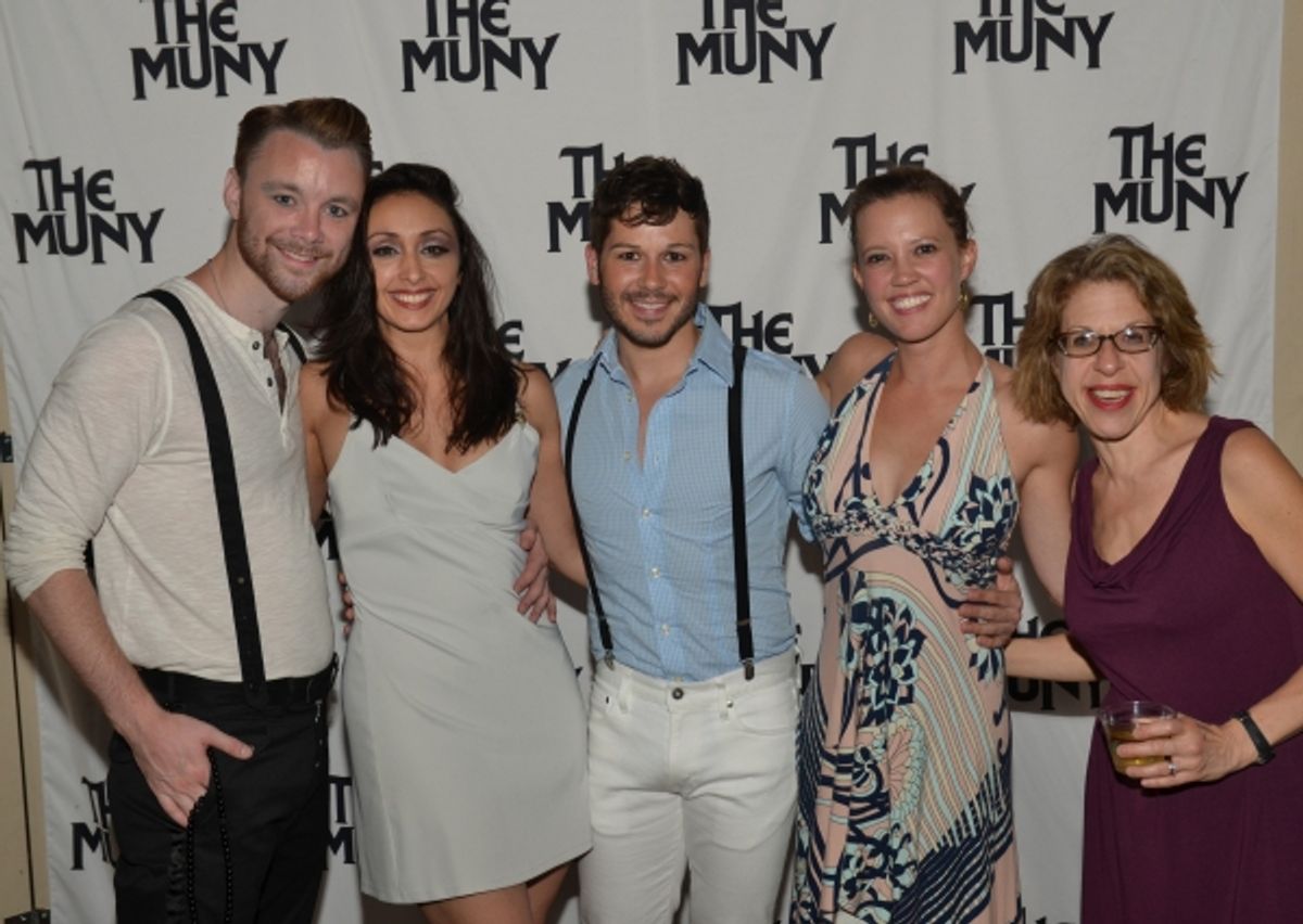Barry Busby, Natascia Diaz, KC Fredericks, Patti Murin and Jackie Hoffman at 