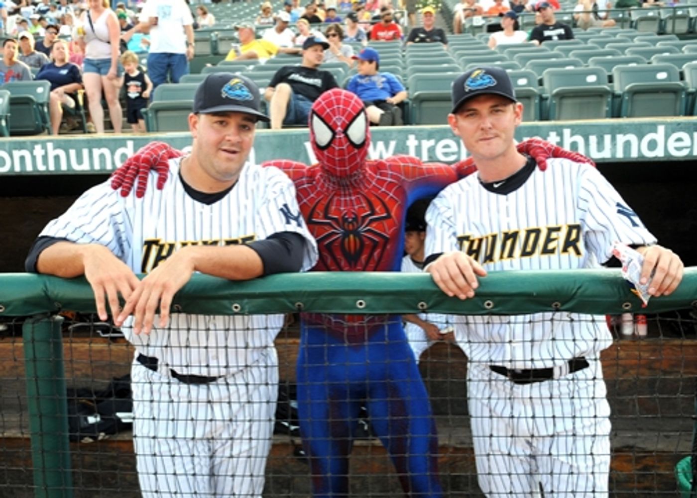 Photo Flash: SPIDER-MAN Throws First Pitch for Trenton Thunder  Image
