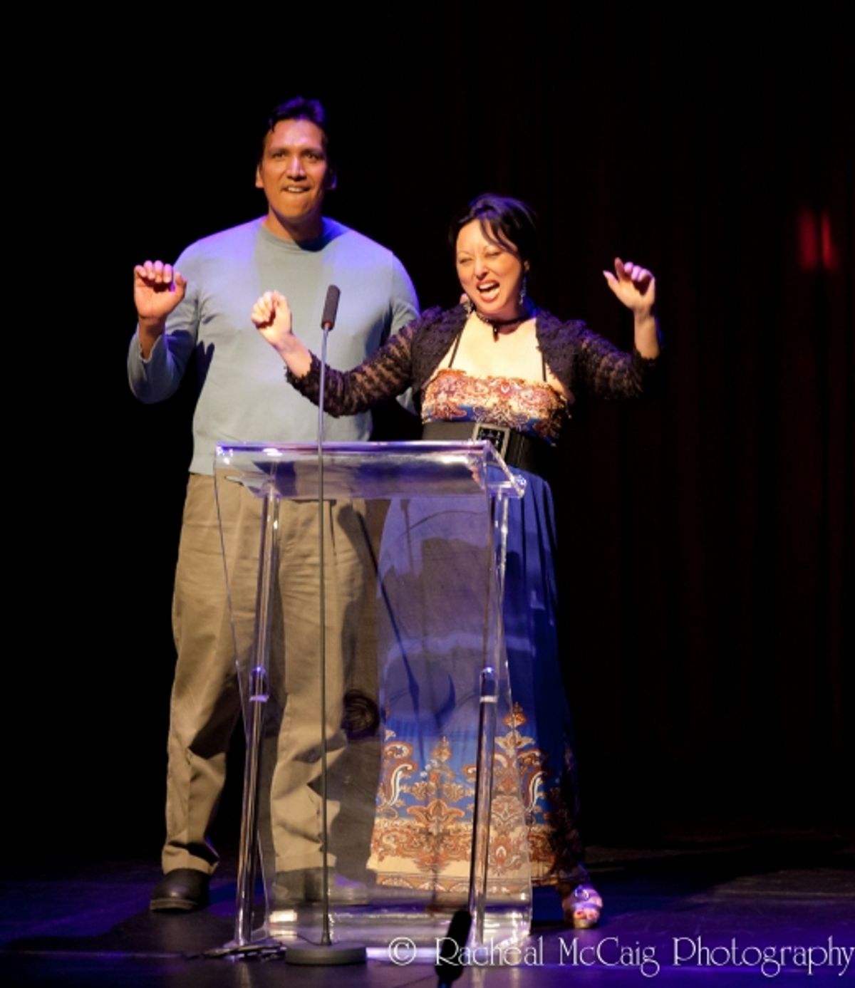 Michael Greyeyes and Jane Luk at 