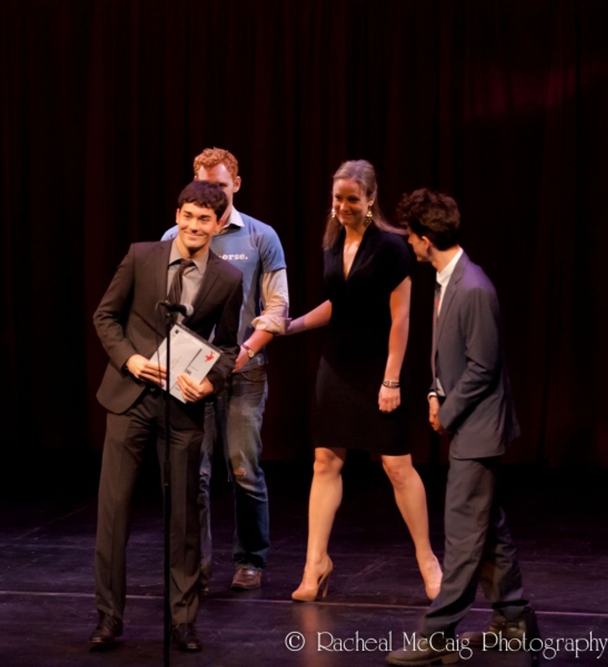 Alex Furber accepting for War Horse at 