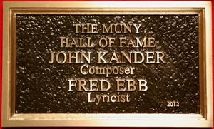John Kander and Fred Ebb's plaque Photo