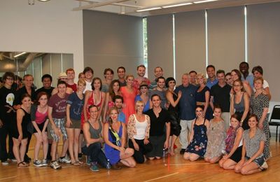 John Kander and the cast of CHICAGO Photo