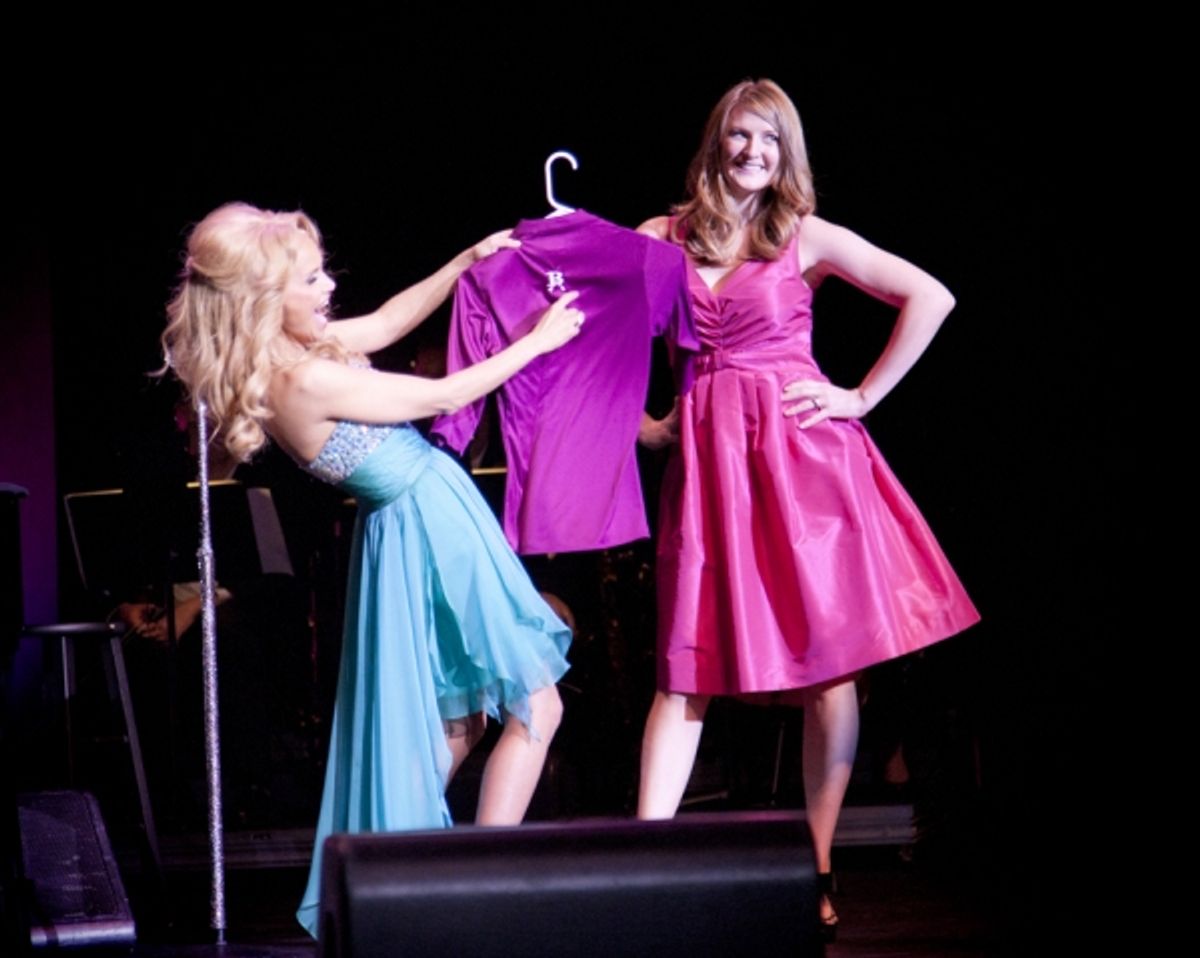 Kristin presented her shirt by BAPAC Box Office Manager Kate Pike
 at 