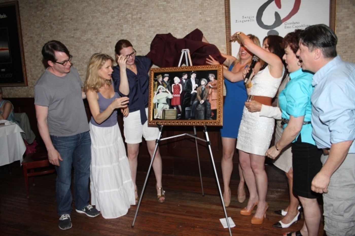 Photo Coverage: Tony's di Napoli Inducts NICE WORK IF YOU CAN GET IT onto Broadway Wall Of Fame!  Image