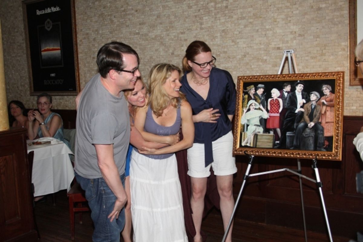 Matthew Broderick, Robyn Hurder, Kelli O'Hara and Jennifer Laura Thompson at 