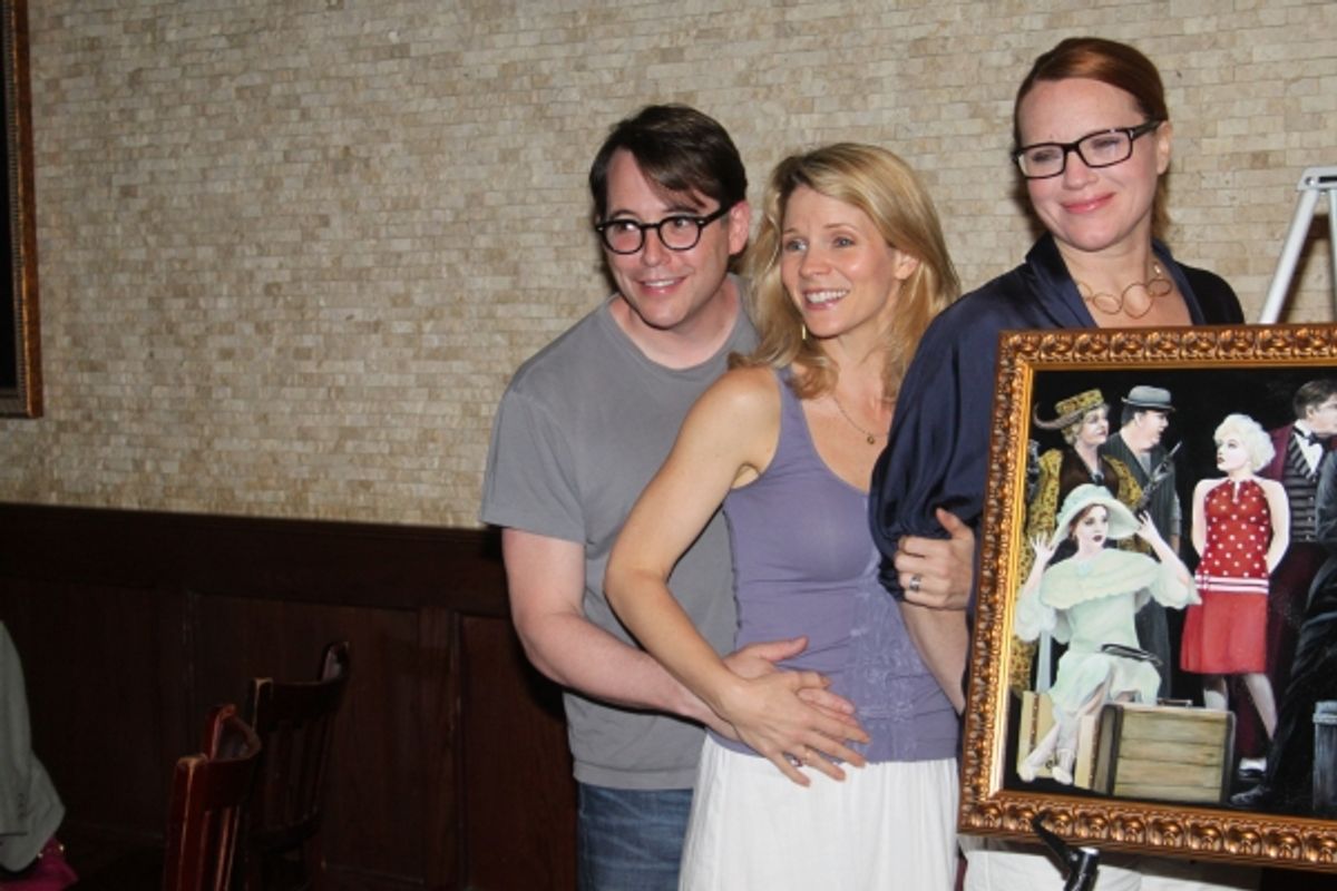 Matthew Broderick, Robyn Hurder, Kelli O'Hara and Jennifer Laura Thompson at 