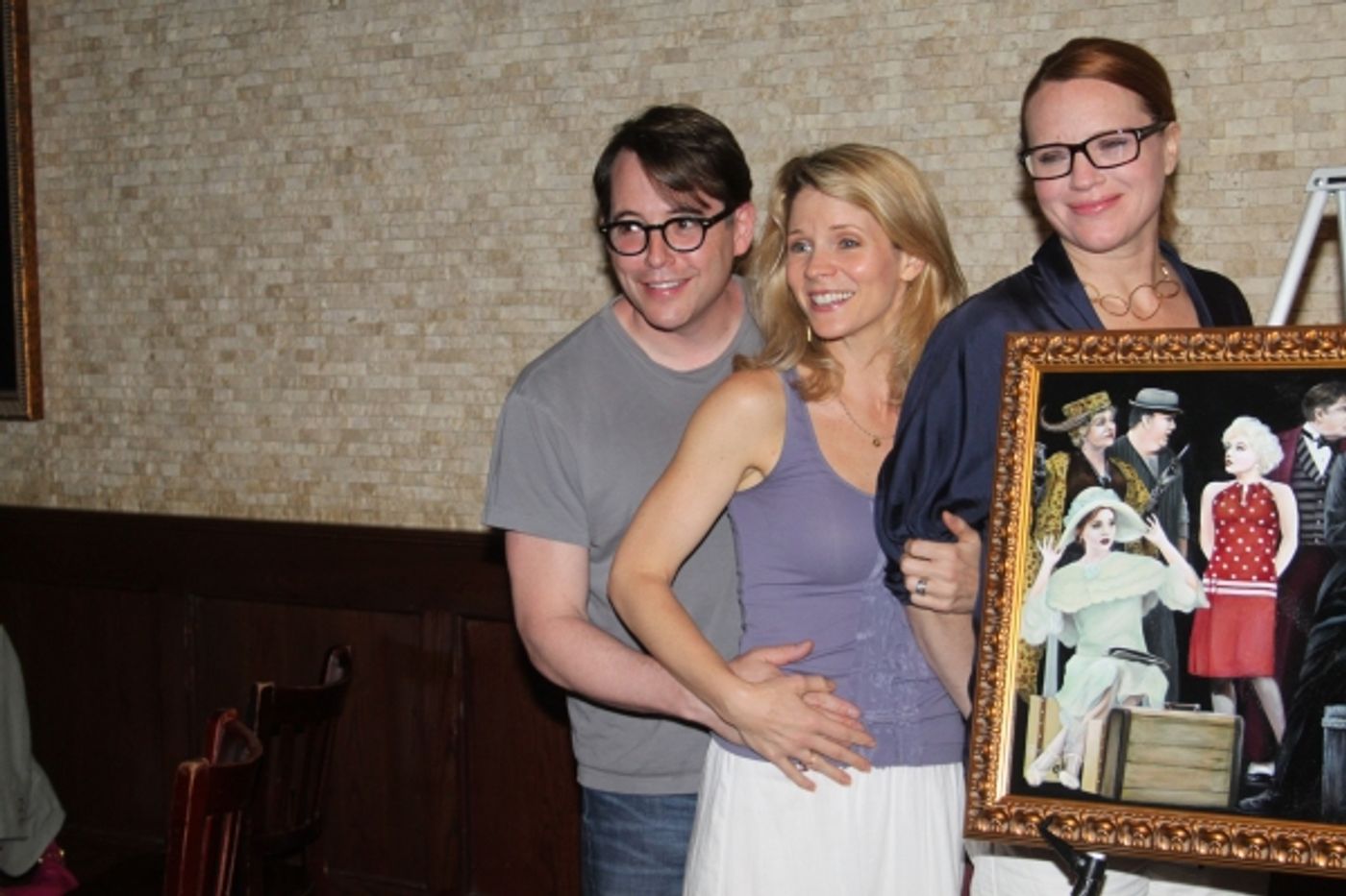 Photo Coverage: Tony's di Napoli Inducts NICE WORK IF YOU CAN GET IT onto Broadway Wall Of Fame!  Image