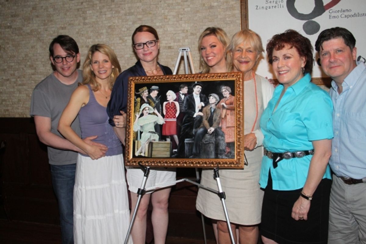 Matthew Broderick, Kelli O'Hara, Jennifer Laura Thompson, Robyn Hurder, Estelle Parsons, Judy Kaye and Michael McGrath at 
