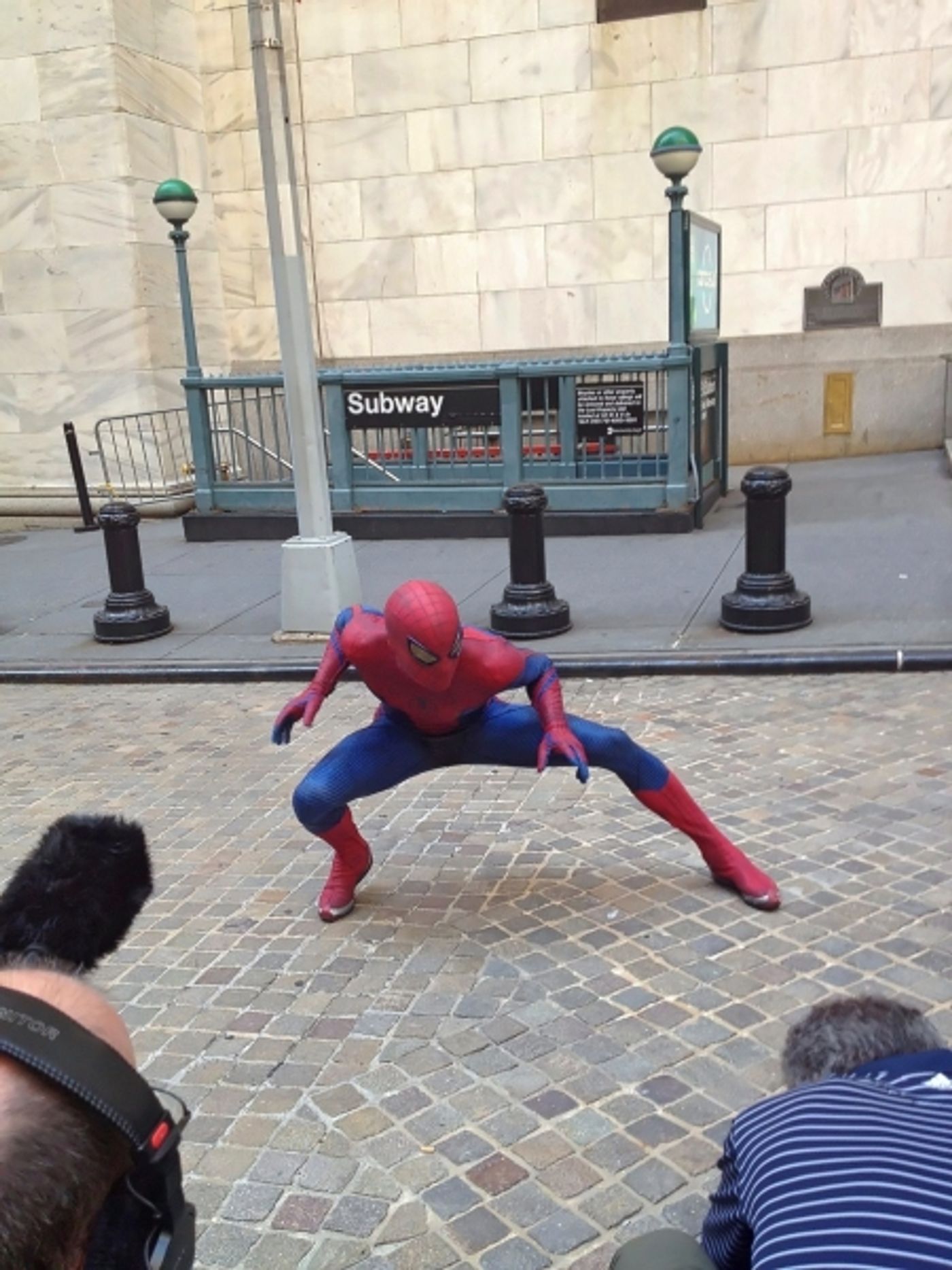 Photo Flash: THE AMAZING SPIDER-MAN Swings By New York Stock Exchange Photo Flash: THE AMAZING SPIDER-MAN Swings By New York Stock Exchange Image