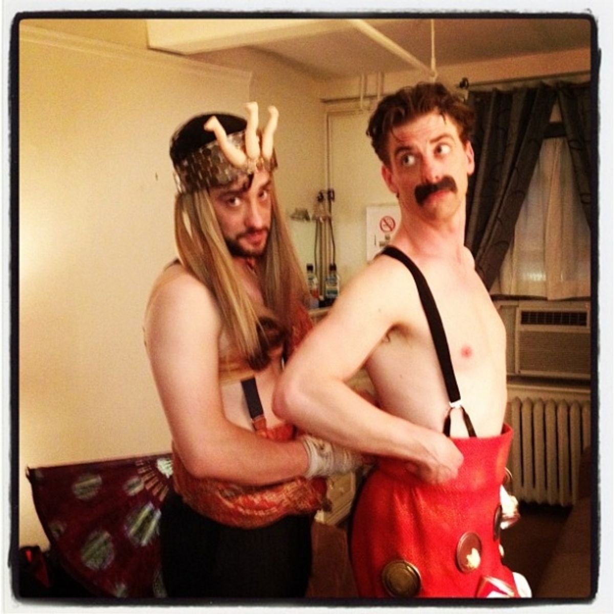 PETER AND THE STARCATCHER's Teddy Bergman and Christian Borle at 