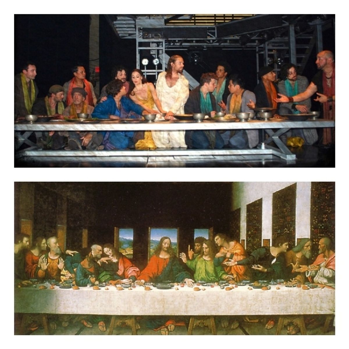 The cast of JESUS CHRIST SUPERSTAR at 