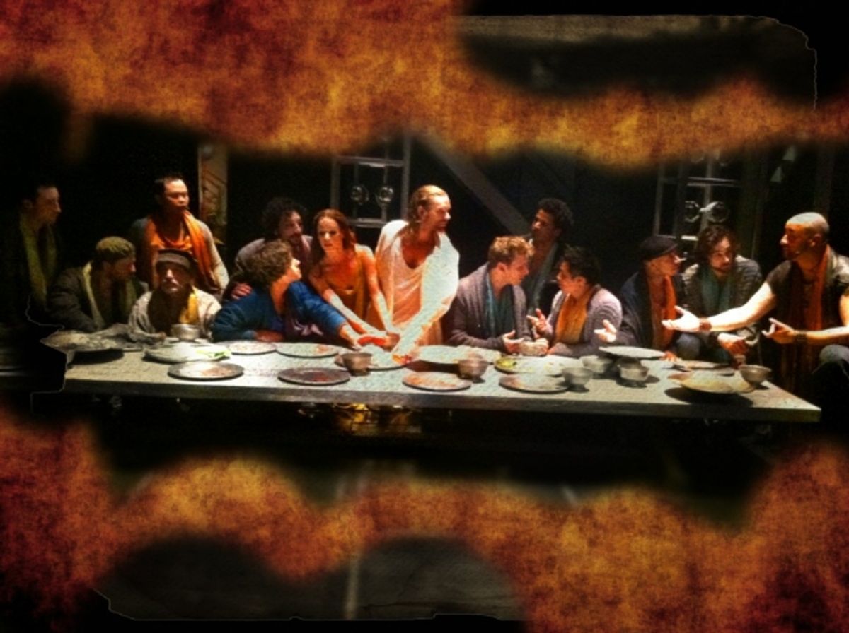 The cast of JESUS CHRIST SUPERSTAR at 