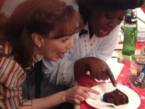 NEWSIES' Kara Lindsay and Capathia Jenkins Photo